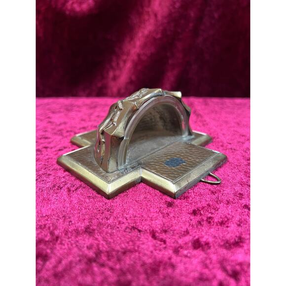 Vintage Religio Wall Decor Metal Holy Water Font Crown Of Thorns West Germany - Picture 4 of 13